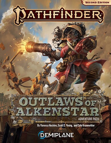 Outlaws of Alkenstar Adventure Path bundle cover.