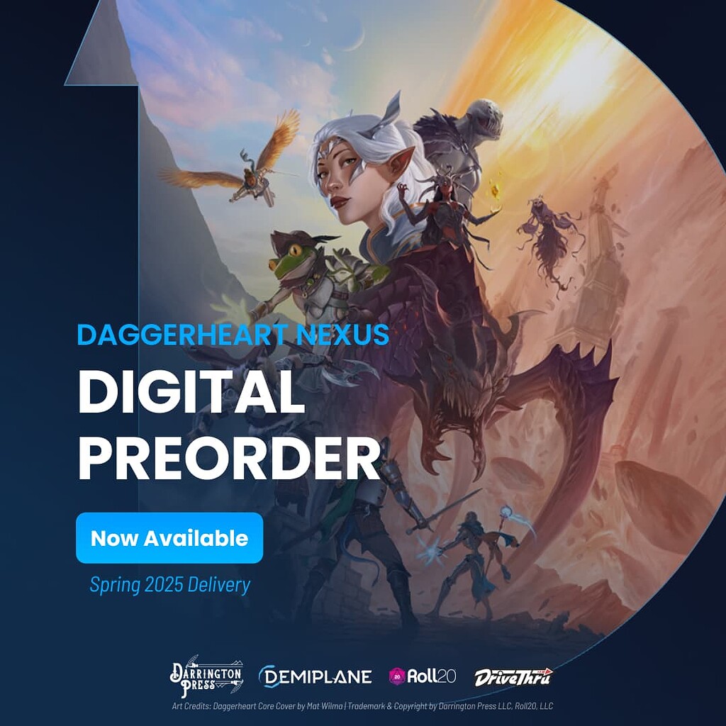 The Daggerheart NEXUS Digital Pre-Order is LIVE! - News