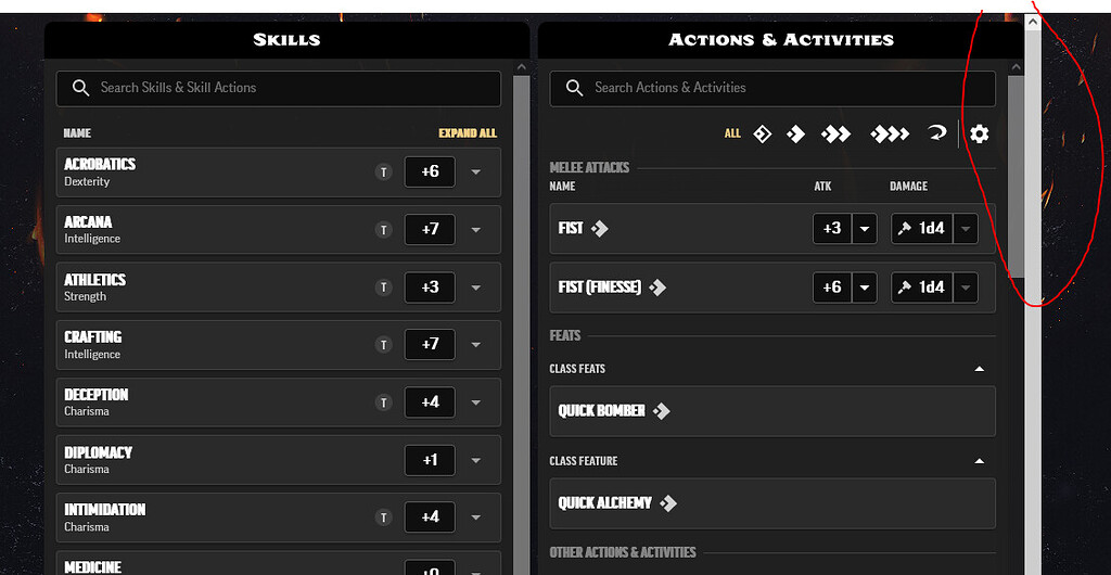 Extra scrollbar in Firefox Pathfinder Nexus & Character Tools