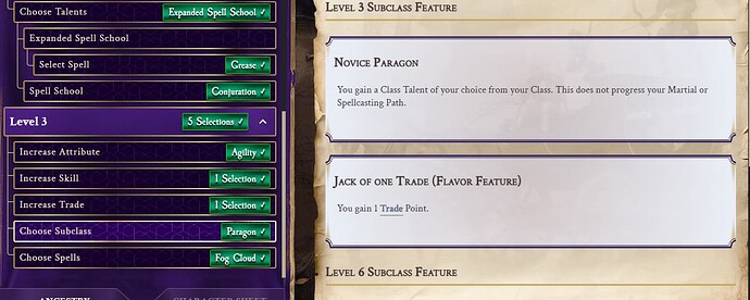 DC20 lvl 3 paragon issue Demiplane.PNG